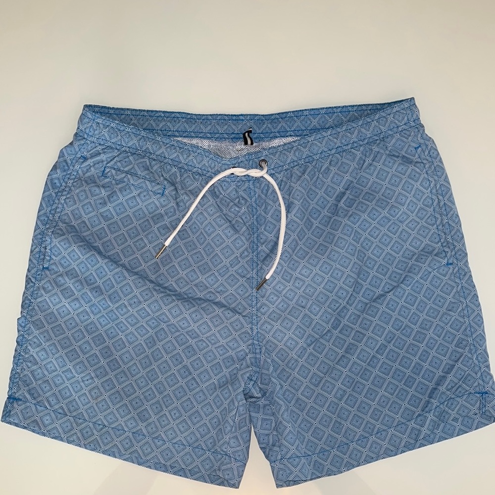 Black and brown men’s large swim trunks